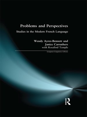 cover image of Problems and Perspectives
